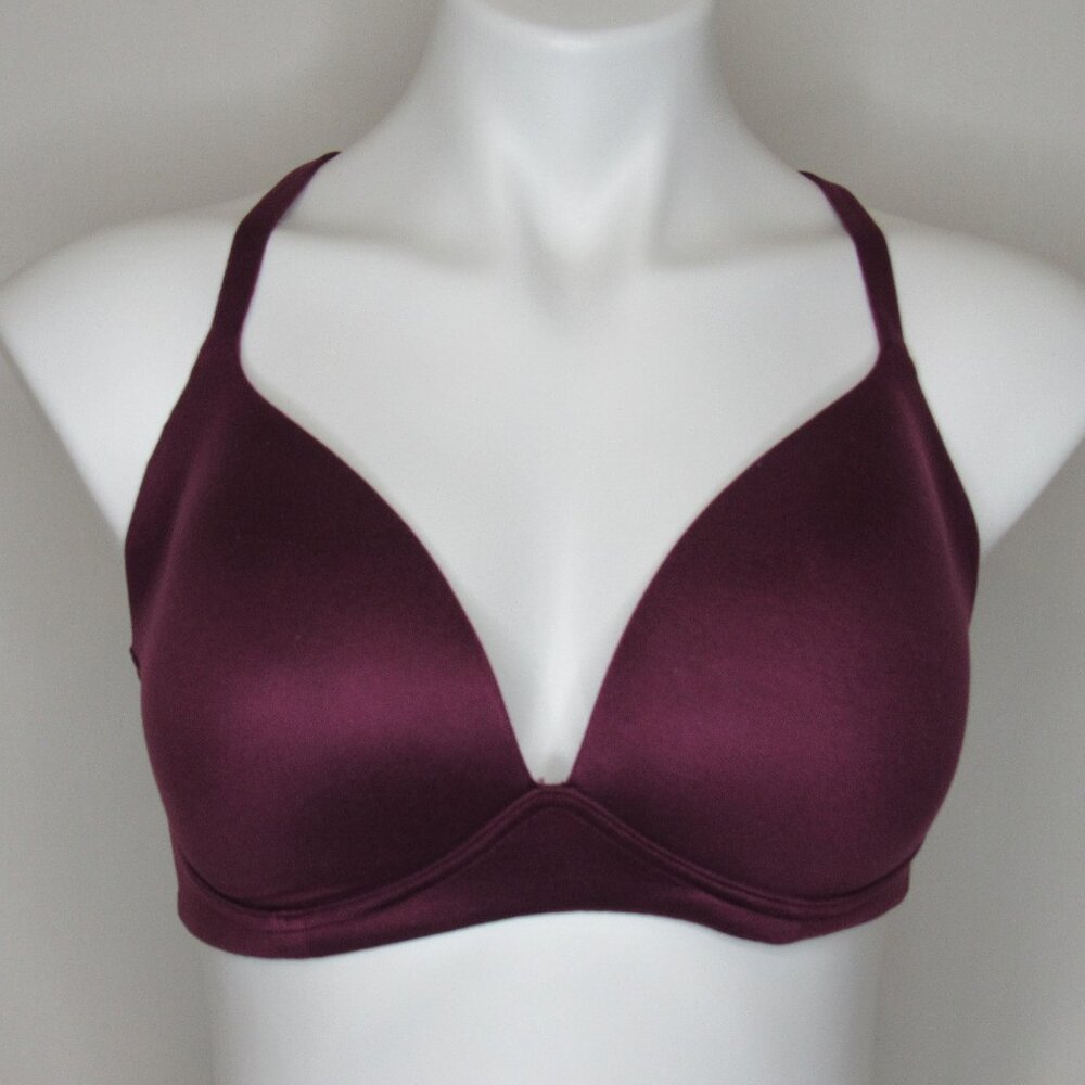 Victoria's Secret Body By Victoria Burgundy Wireless Full Coverage Bra 32DDD